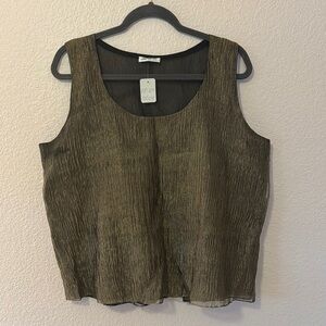 Chic Sleeveless Sheer Tank Top